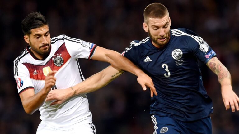 Scotland and Germany play rock-paper-scissors during Euro 16 qualifier