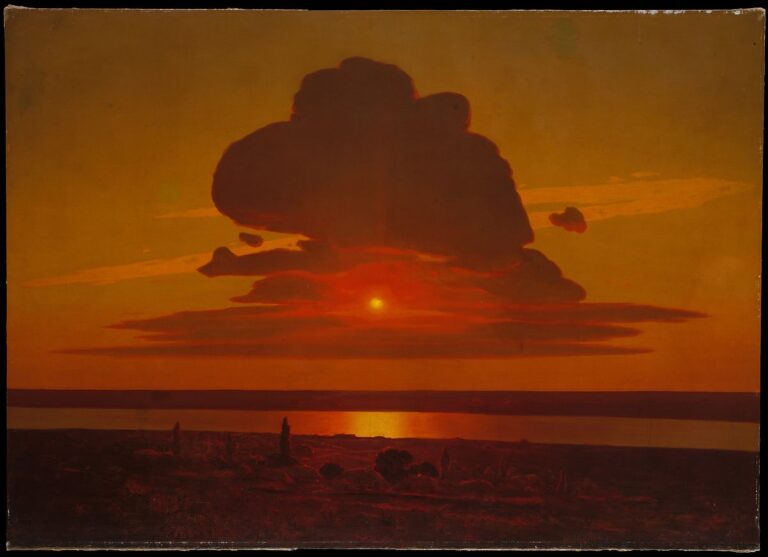 Red Sunset on the Dnieper by Arkhip Ivanovich Kuindzhi, russian artist